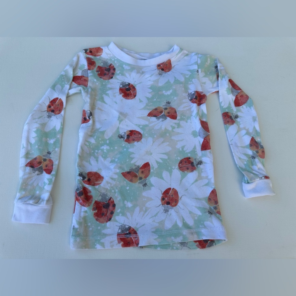 Burt's Bees girl’s Red and Green Matching Pajama Sets. Size 3T. - Picture 5 of 11